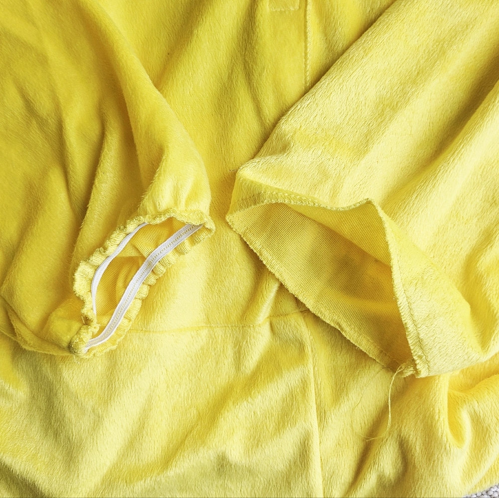 Yellow Pikachu Onesie Costume Adult LARGE XL - Picture 3 of 5